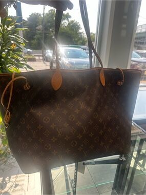 Louis Vuitton Brown Monogram Canvas Tote with Vachetta Trim AS IS 🫶